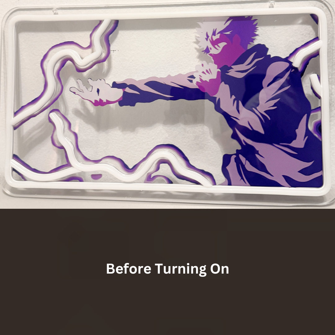 Zenin Decor | Gojo Hollow Purple Sign LED