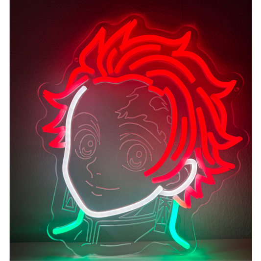 Zenin Decor | LED Slayer Of Demons Wall Art - Tanjiro