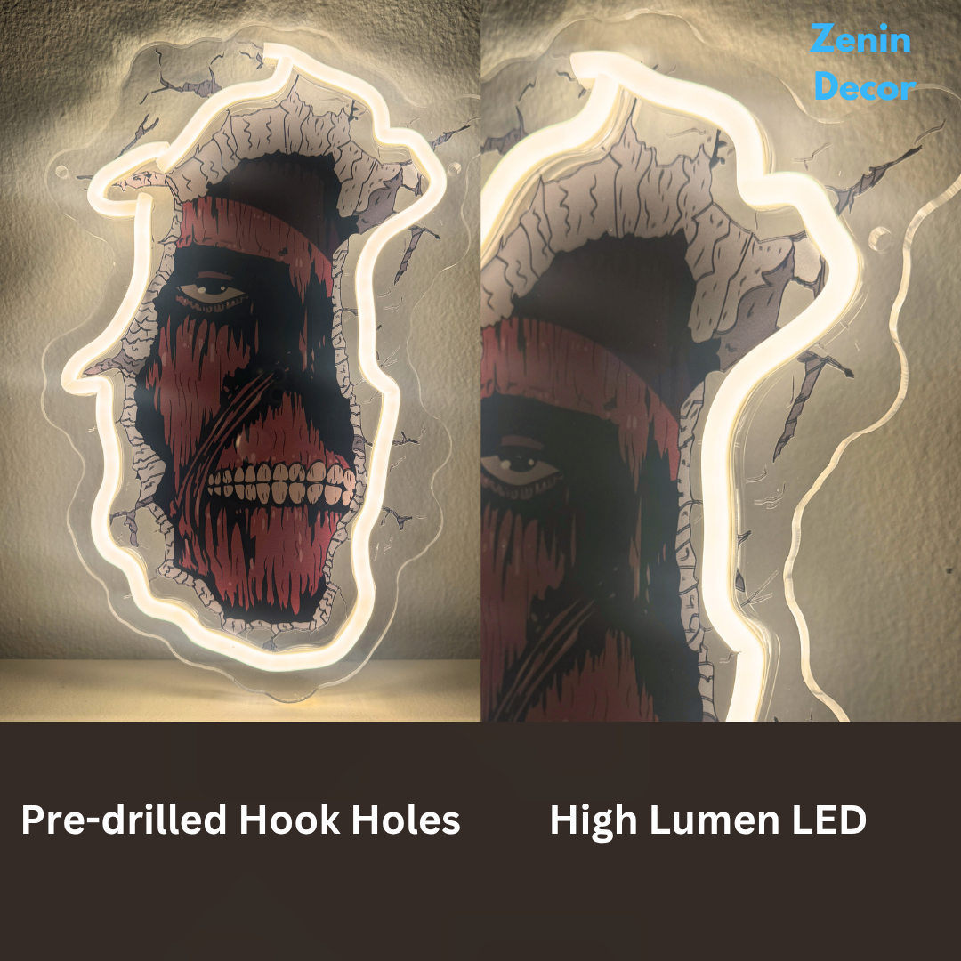 Zenin Decor | LED Attack on titans - Titan in Wall