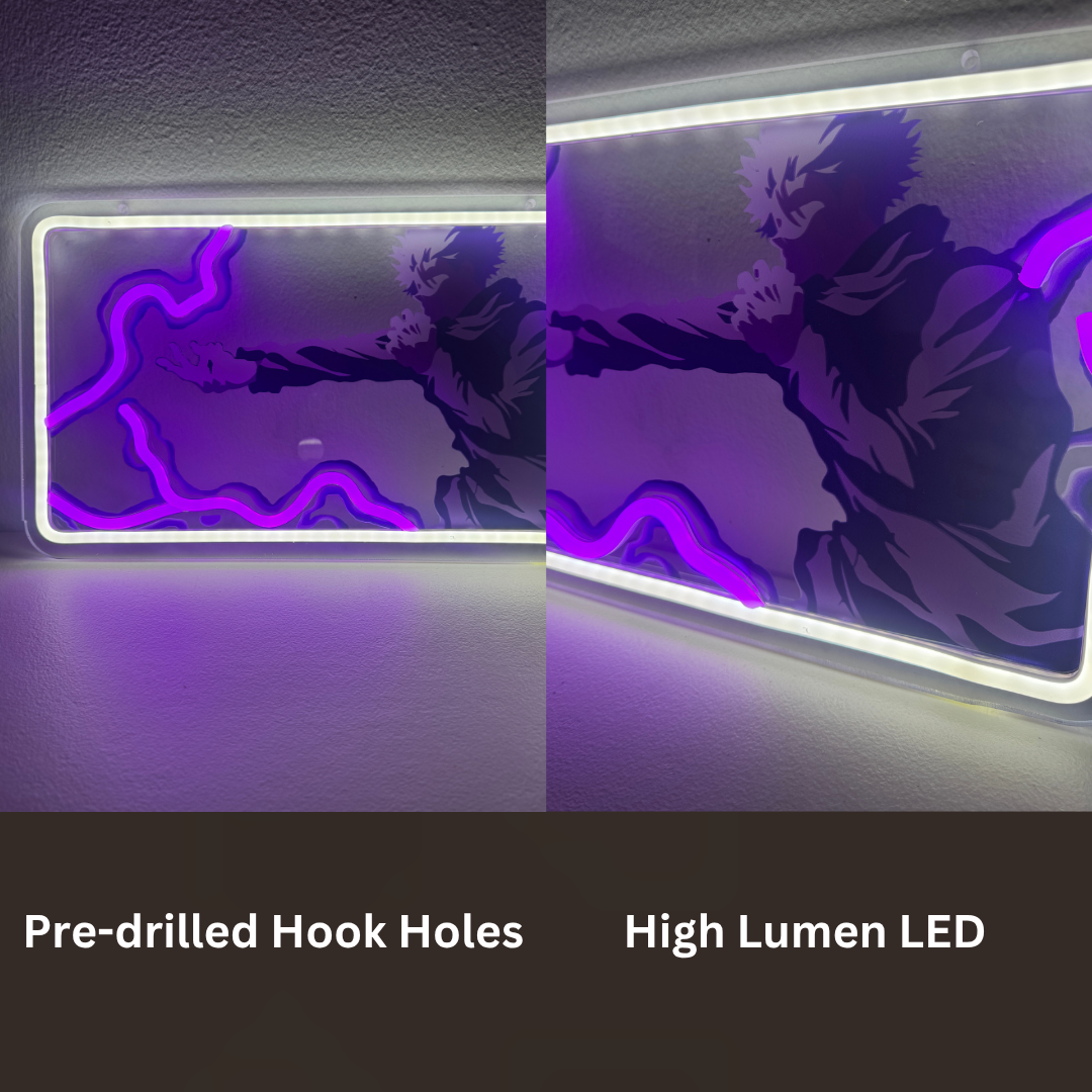 Zenin Decor | Gojo Hollow Purple Sign LED